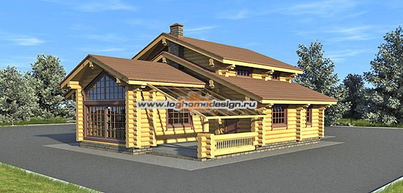 private log house design