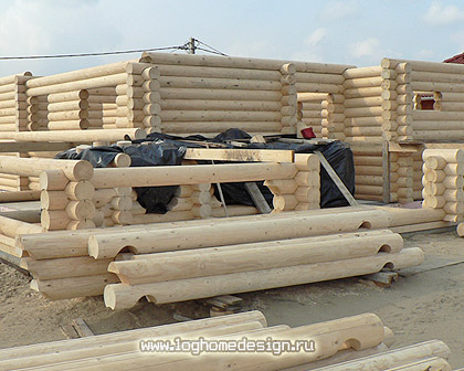 Machine-profiled Logs for Log Houses